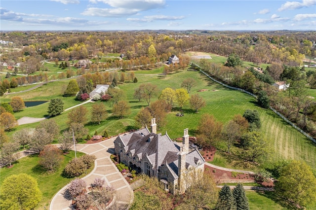 aerial view of property's location