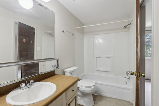 207 Parkwood Dr, Cranberry Twp, PA 16066 - full bathroom featuring toilet, bathtub / shower combination, and vanity