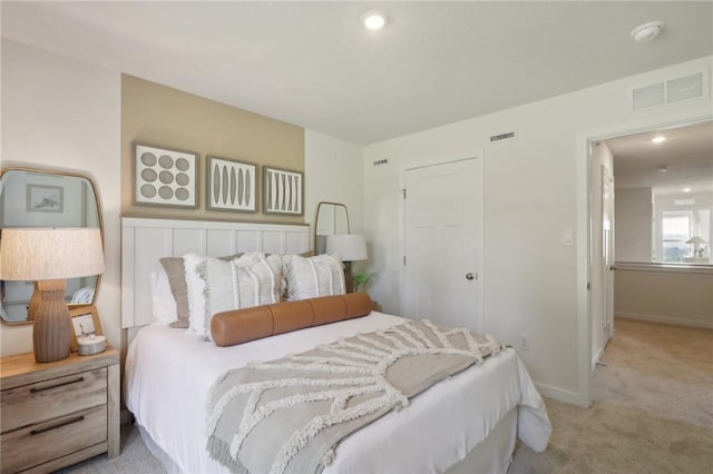 122 River Ridge Drive, Moon/Crescent Twp, PA 15108 - bedroom featuring light colored carpet, recessed lighting, and baseboards