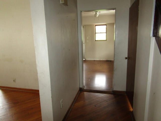 643 Indiana Ave, Glassport, PA 15045 - hallway with wood finished floors and baseboards
