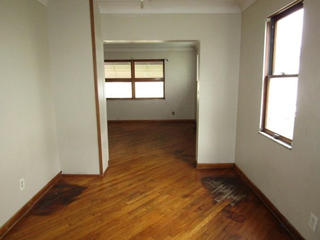 643 Indiana Ave, Glassport, PA 15045 - empty room with baseboards and wood-type flooring
