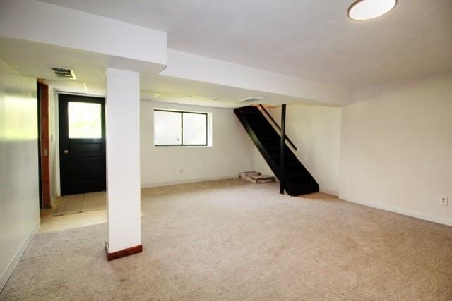 513 Crestview Dr, Plum Boro, PA 15239 - bonus room featuring light carpet and baseboards
