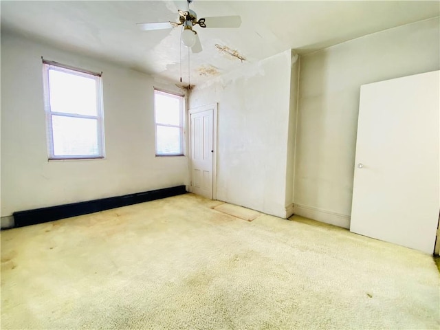 811 Farragut St, Highland Park, PA 15206 - spare room with carpet and ceiling fan
