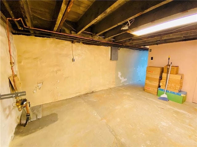 811 Farragut St, Highland Park, PA 15206 - unfinished basement with electric panel