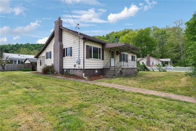 28 Main St, Clarksville, PA 15322 - view of front of property with a chimney