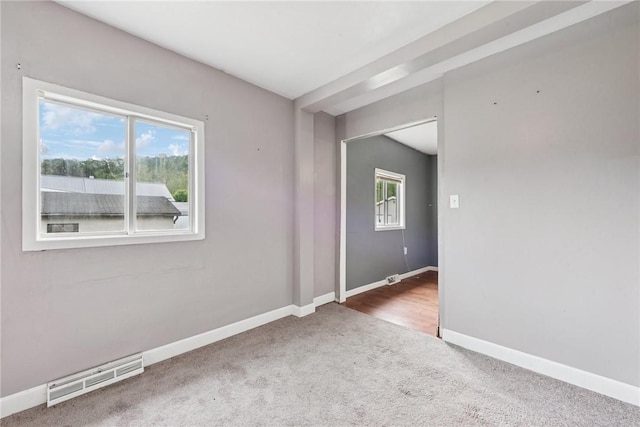 28 Main St, Clarksville, PA 15322 - carpeted empty room featuring baseboards