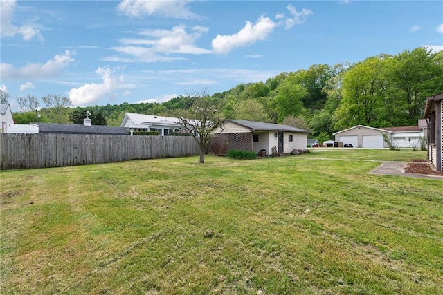28 Main St, Clarksville, PA 15322 - view of yard featuring a garage