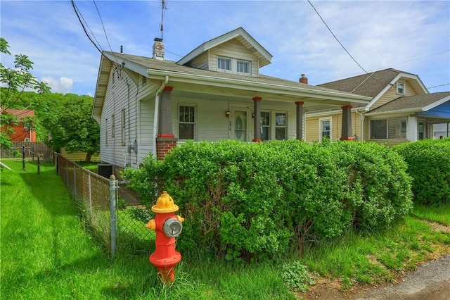 6810 Grand Ave, Neville Twp, PA 15225 - bungalow-style house featuring a chimney and covered porch