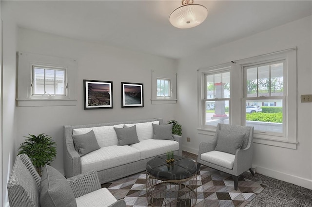 6810 Grand Ave, Neville Twp, PA 15225 - living room featuring baseboards