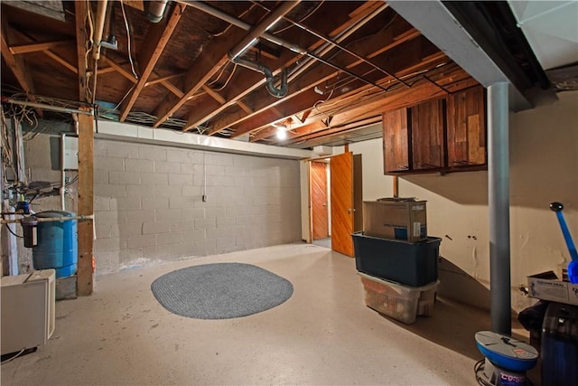 230 Brookwood Rd, Peters Twp, PA 15367 - unfinished basement with concrete block wall