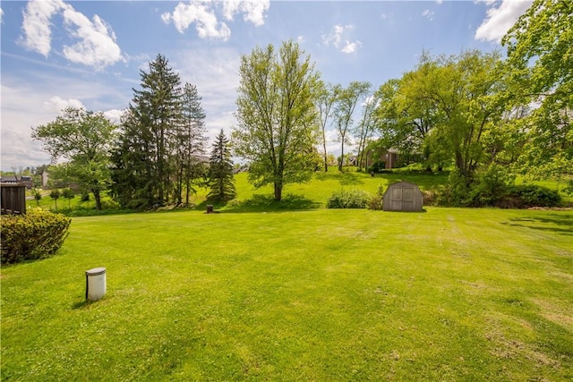 230 Brookwood Rd, Peters Twp, PA 15367 - view of grassy yard with a storage shed and an outbuilding