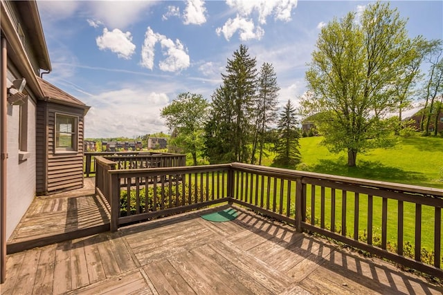 230 Brookwood Rd, Peters Twp, PA 15367 - wooden terrace featuring a yard