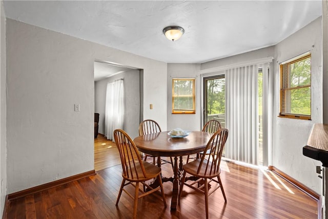 230 Brookwood Rd, Peters Twp, PA 15367 - dining area featuring wood-type flooring and baseboards