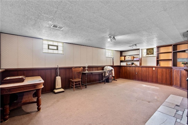 230 Brookwood Rd, Peters Twp, PA 15367 - sitting room featuring carpet flooring and a textured ceiling