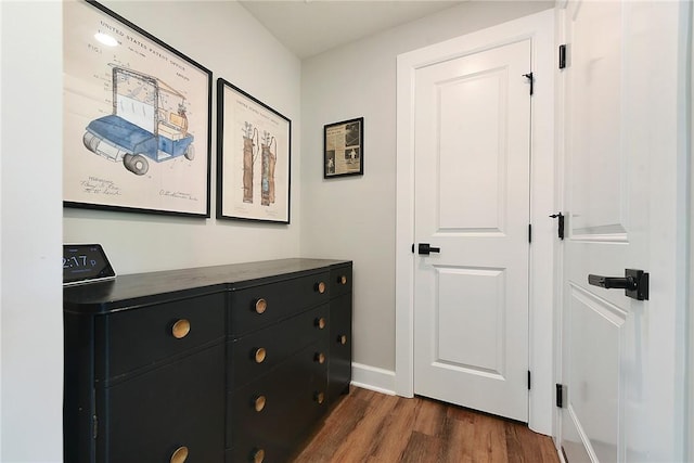 detailed view of wood finished floors and baseboards