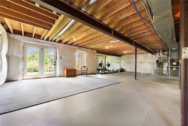 view of basement