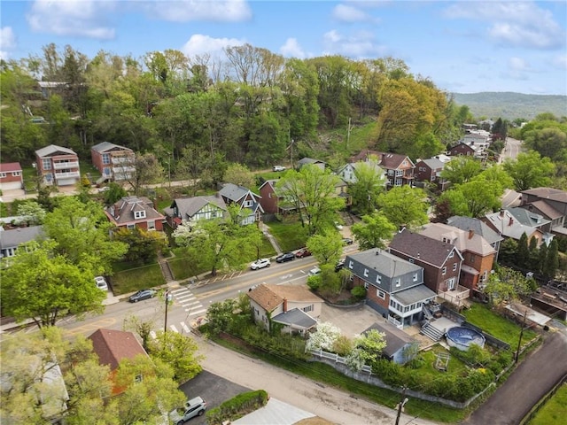 aerial perspective of suburban area