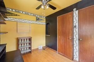 interior space with wood finished floors