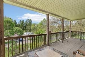 view of patio / terrace with a deck