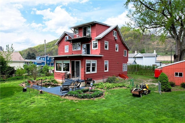 115 River Ave, Glenfield, PA 15143 - back of property featuring a balcony
