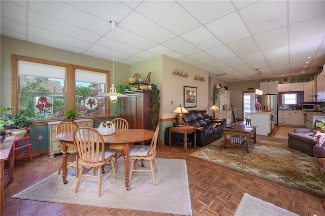 115 River Ave, Glenfield, PA 15143 - dining room featuring a drop ceiling