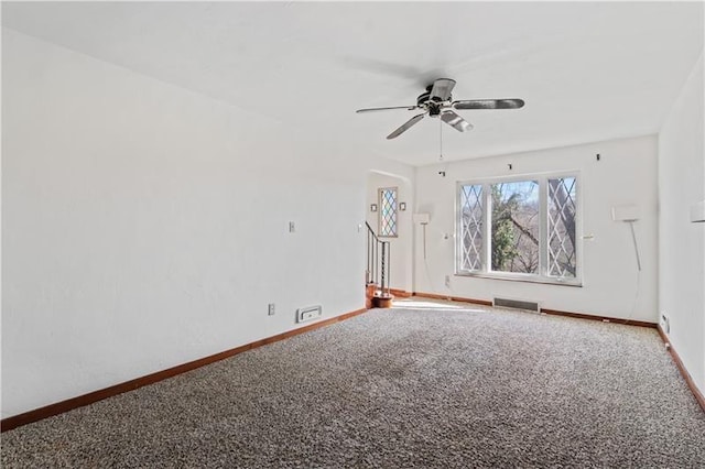 149 Fairfax Rd, Forest Hills Boro, PA 15221 - carpeted empty room with ceiling fan and baseboards