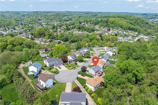 113 Seavey Highlands, Shaler, PA 15223 - aerial view of property and surrounding area with nearby suburban area and a heavily wooded area