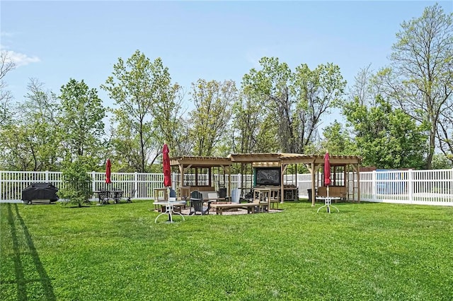 1611 Kenzie Dr, Robinson Twp Nwa, PA 15205 - view of yard with a pergola