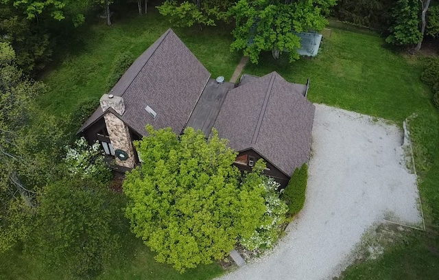 aerial view of property and surrounding area