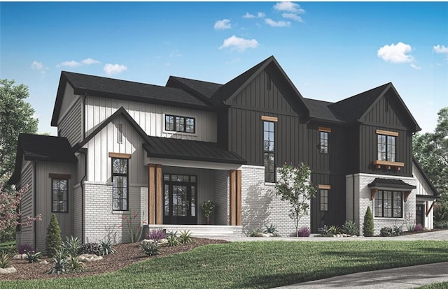 LOT163 Sinan Farm Dr, Murrysville, PA 15632 - modern farmhouse style home featuring brick siding and board and batten siding