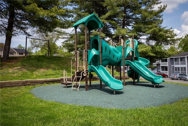 view of community jungle gym