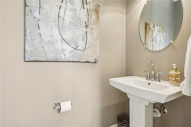 1241 Newbury Highland, South Fayette, PA 15017 - bathroom featuring baseboards and a sink