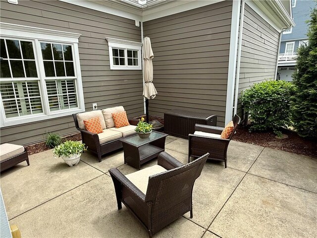 1241 Newbury Highland, South Fayette, PA 15017 - view of patio / terrace with outdoor lounge area and central AC