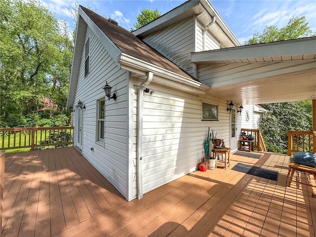 155 Elm St, Saint Clair Twp, PA 15954 - view of wooden deck