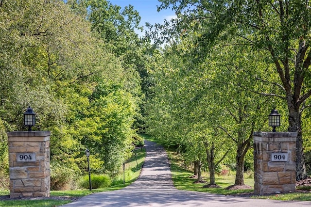 904 Champlain Pl, Adams Twp, PA 15044 - view of asphalt road featuring street lighting and a view of trees