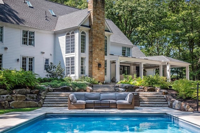 904 Champlain Pl, Adams Twp, PA 15044 - swimming pool with outdoor lounge area and a patio area
