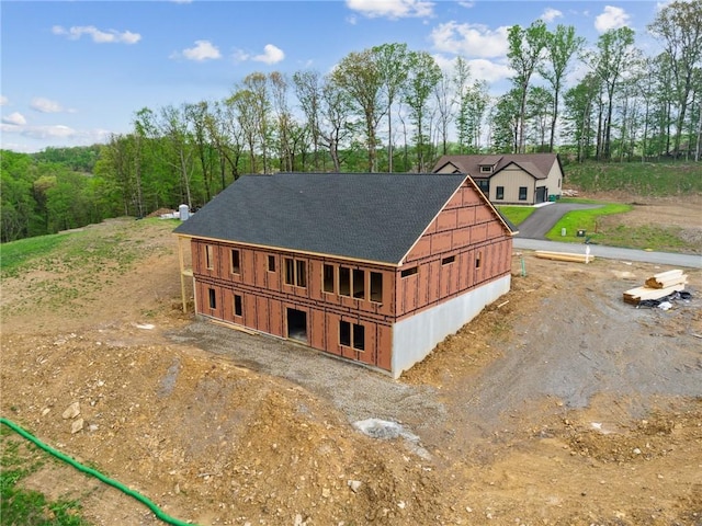 view from above of property
