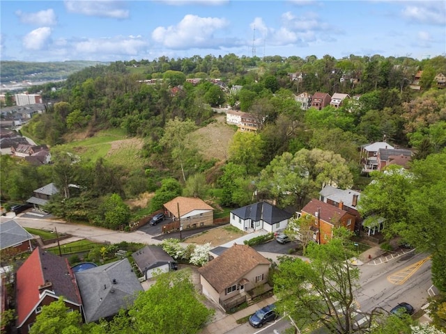 aerial perspective of suburban area
