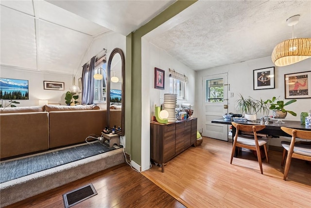 dining area featuring wood finished floors