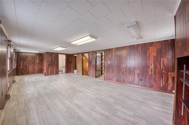 710 4th Ave, Ford City Boro, PA 16226 - finished basement featuring wooden walls and light wood-type flooring