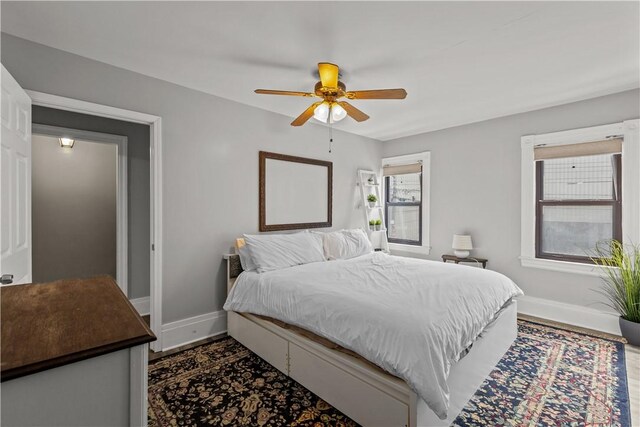 2611 Jane St, South Side, PA 15203 - bedroom with baseboards and ceiling fan