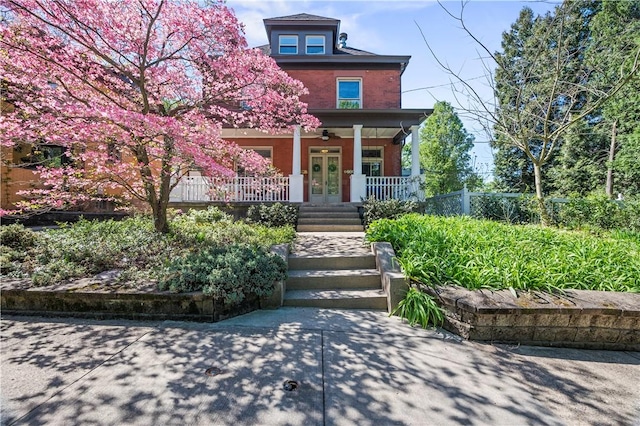 209 Bon Air Ave, Bon Air, PA 15210 - american foursquare style home with covered porch and french doors