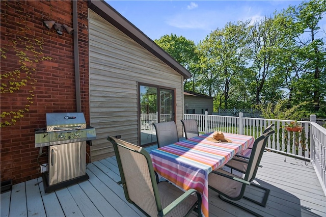 209 Bon Air Ave, Bon Air, PA 15210 - wooden deck with outdoor dining area and area for grilling