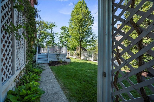 209 Bon Air Ave, Bon Air, PA 15210 - view of yard with a wooden deck