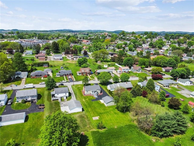 aerial perspective of suburban area