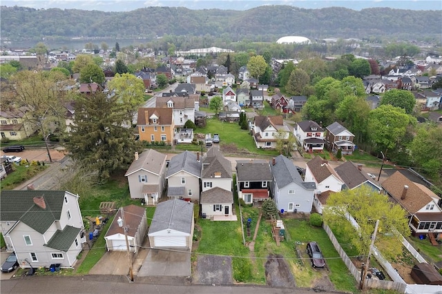 aerial overview of property's location featuring nearby suburban area