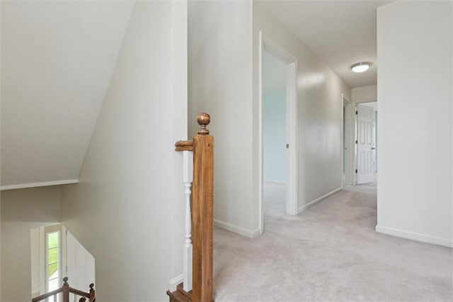 921 Bideford Dr, South Park, PA 15129 - hall featuring light colored carpet, an upstairs landing, and baseboards