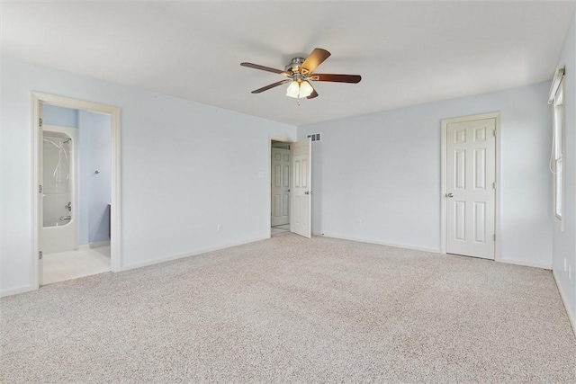 921 Bideford Dr, South Park, PA 15129 - unfurnished bedroom with light carpet, baseboards, and a ceiling fan