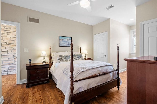 149 Walnut Ridge Dr, Chippewa Twp, PA 15010 - bedroom with wood finished floors, baseboards, and a ceiling fan