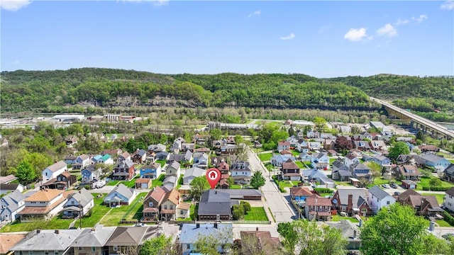 134 Modisette Ave, Donora, PA 15033 - aerial view of residential area featuring a heavily wooded area